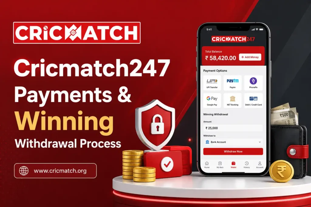 Cricmatch247 Payments & Winning Withdrawal Process