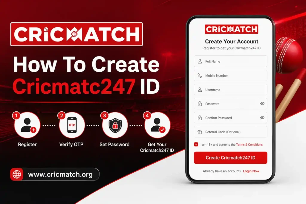 Create Cricmatc247 ID​