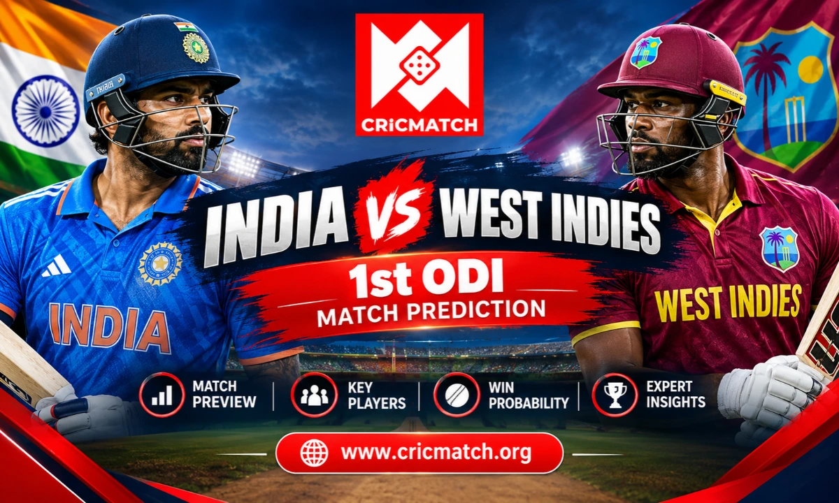 You are currently viewing India Vs West Indies 1st ODI: Match Prediction, Team News and Playing XI on CricMatch