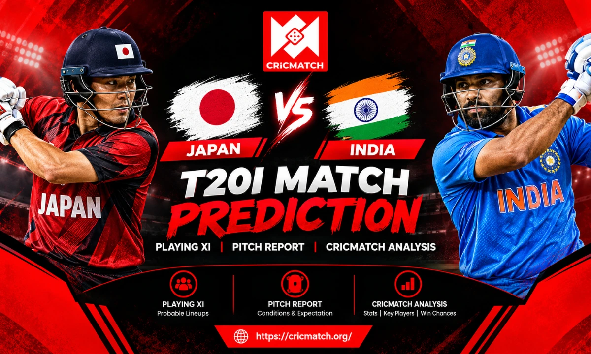 Read more about the article Japan vs India T20I Match Prediction, Playing XI, Pitch Report & CricMatch Analysis