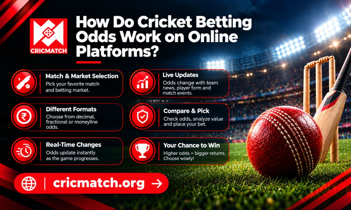 Read more about the article How Do Cricket Betting Odds Work on Online Platforms?