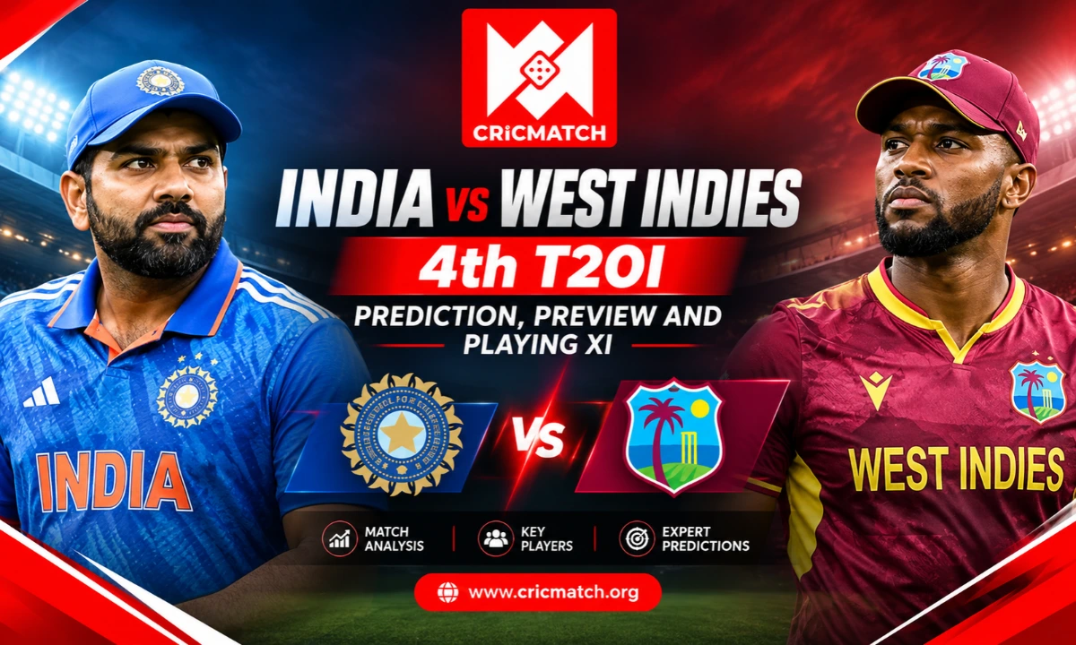 Read more about the article India vs West Indies 4th T20I Prediction: Playing XI, Match Preview & CricMatch Live
