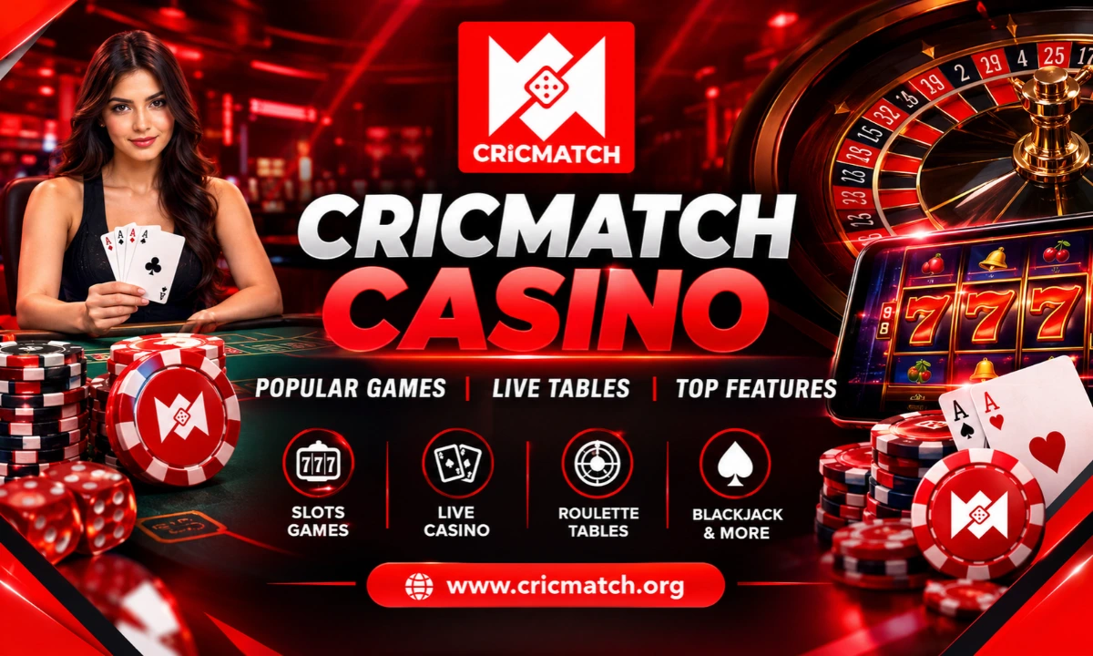 Read more about the article Cricmatch Casino: Explore Popular Games, Live Tables and Key Features