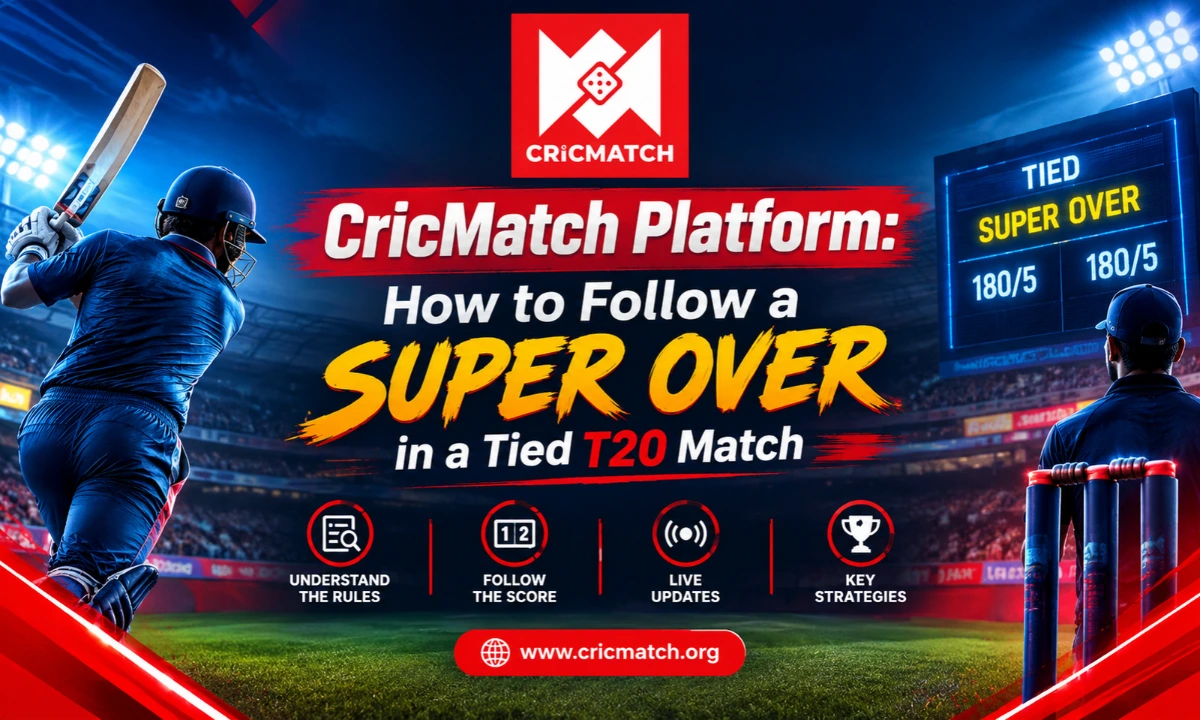 Read more about the article CricMatch Platform: How to Follow a Super Over in a Tied T20 Match